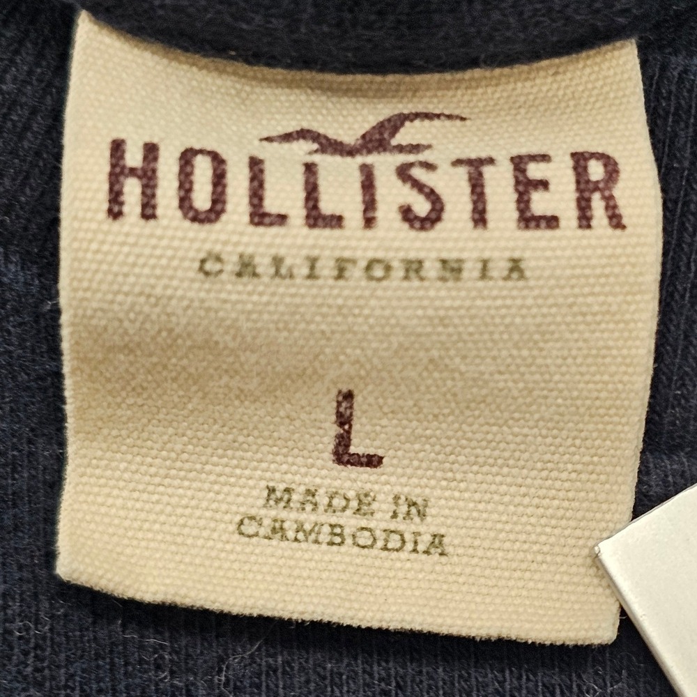 Hollister California Beach Guard 1922 Graphic Tee Navy Blue Womens Large L‎ - Picture 3 of 8
